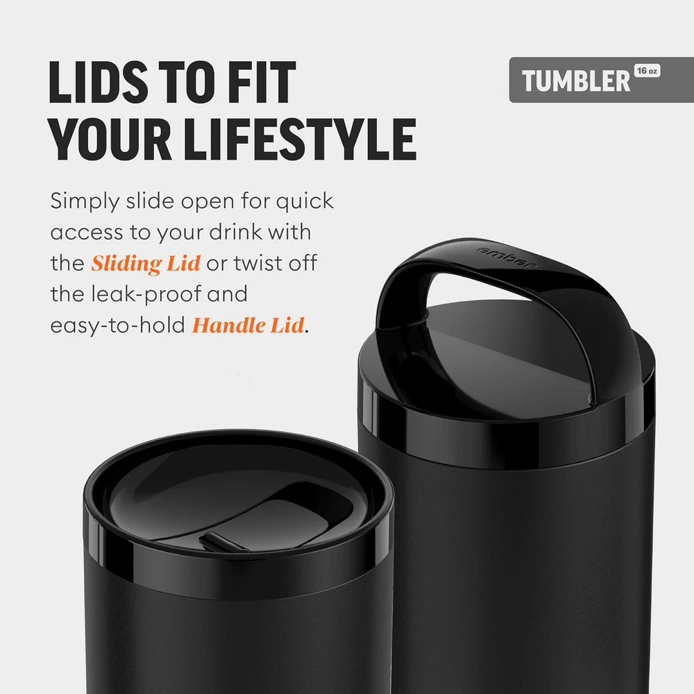 Tumbler, Temperature Control Travel Mug, Stainless Steel, App-Controlled Heated