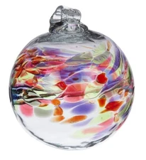 Kitras Art Glass Ball- December
