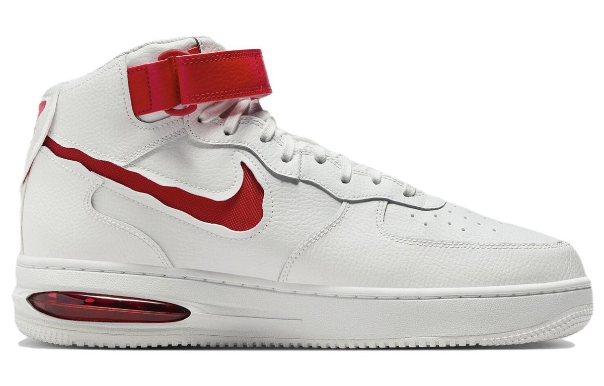 靴 Nike Air Force 1 High Premium White/Red Nike Air Force 1 Mid EVO Summit White University Red FB1374