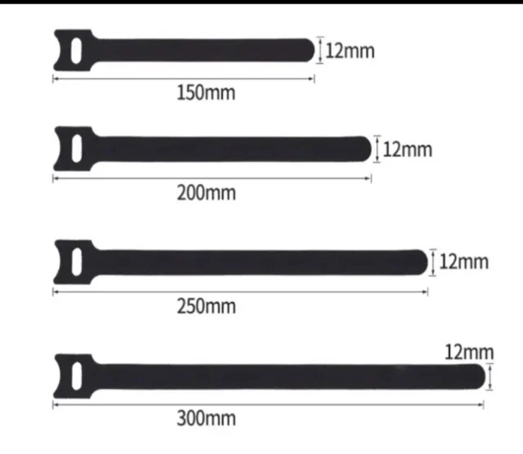 VELCRO double sided Strapping Reusable cable ties 150mm, 200mm, 250mm, 300mm - Image 2 of 4