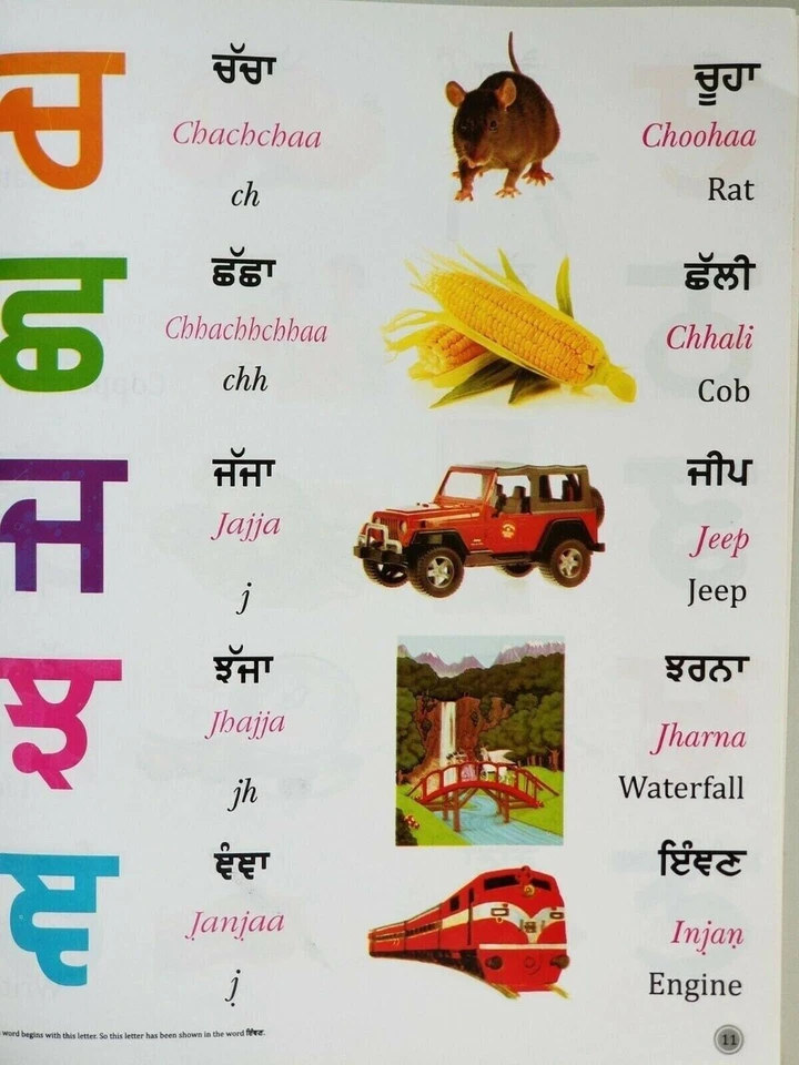 Learn punjabi in easy roman english gurmukhi alphabet first book kaida - Image 4 of 4