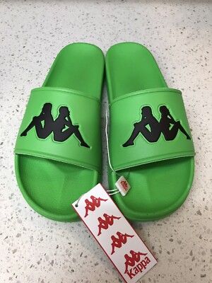 Kappa Authentic Adam 2 Slides 303GAD0 Green Fluo-Black  display picture 2