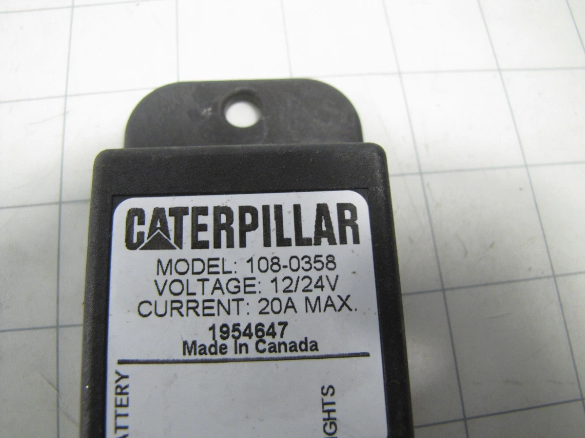 Caterpillar / CAT 108-0358 Electronic Flasher 12/24V 20A Max NEW 