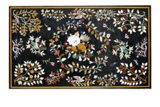 Unique Pietra Dura Kitchen Table Top - 60" x 36" Durable & Beautiful Surface