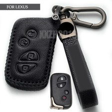 Black Genuine Leather Remote Key Case Fob Cover Bag For Lexus Is Es Gs Ls Ct Lx