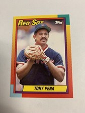 1990 Topps Traded Tony Pena Boston Red Sox