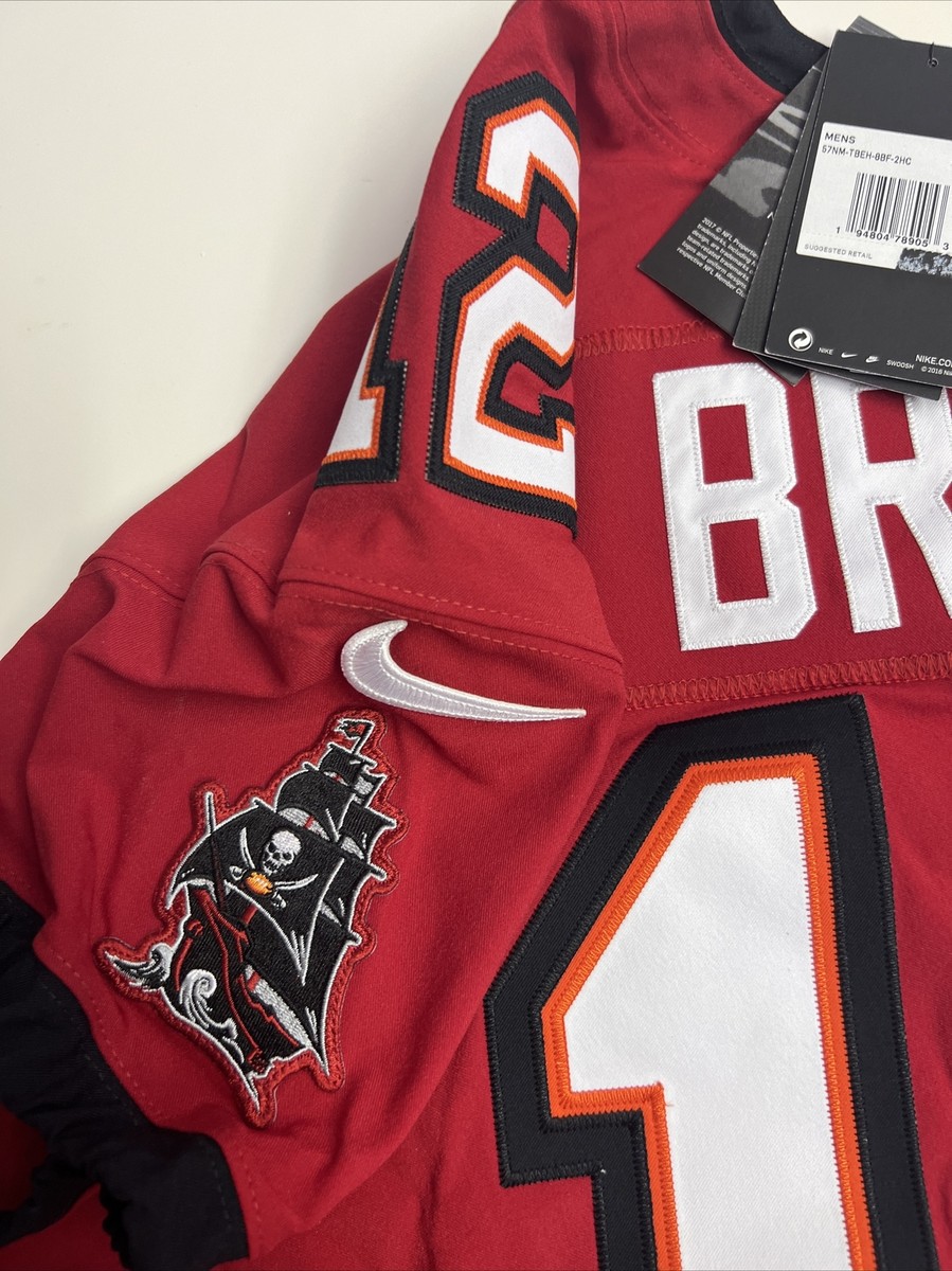 New Tom Brady Size 48 Men's XL Tampa Bay Buccaneers Red Elite Nike