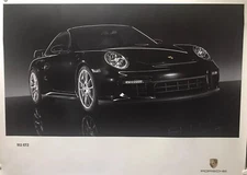 Porsche 911 GT2 Black/Rare Showroom Original Factory Car Poster Wow!Stunning! 😎
