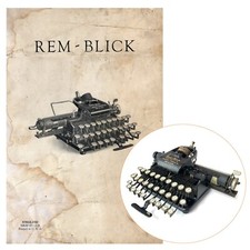 Rem Blick Typewriter Instruction Manual Repro User SP Blick Baby Rem thumbnail