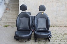 LEDERSITZE Original + Mini Cooper R57 Cabrio + Leder Schwarz Sitze Sitzheizung