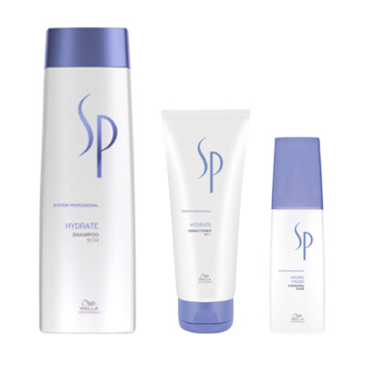 WELLA SYSTEM PROFESSIONAL Kit Hydrate shampoo 250ml+Balsamo 200ml+Finish 1