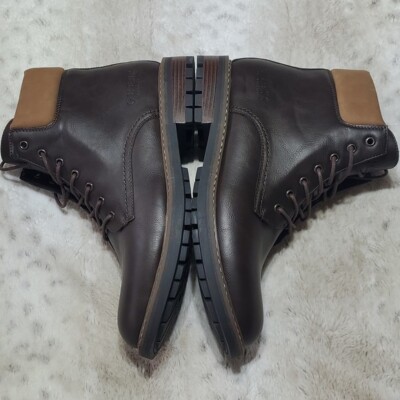 Guess Men\'s Brown Tan and Faux Fur Lined Roadie Ankle Boot Size 13 NWT Guess Men main image 4