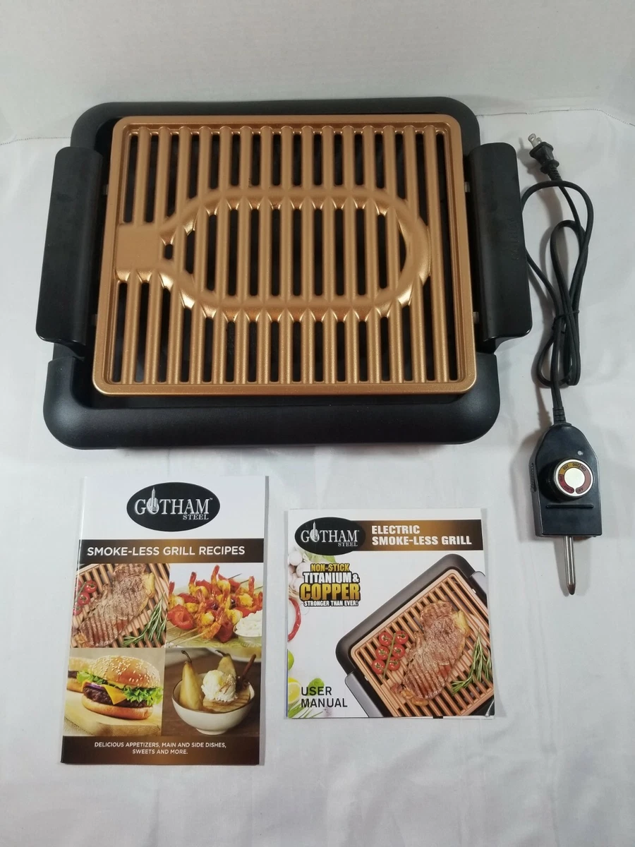 Gotham Steel Indoor Electric Smokeless Grill & Griddle