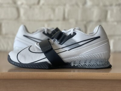 Nike Romaleos 4 White Black Men Size 14 Weightlifting Training