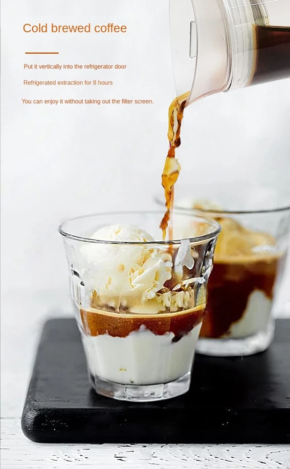 1200ML Iced Coffee Fruit Tea Maker Bottle Heat Resistance Cold Brew Kettle Pot - Image 2 of 4