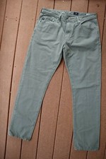 Gray ADRIANO GOLDSCHMIED The Graduate 5 Pocket Tailored Leg Pants 34