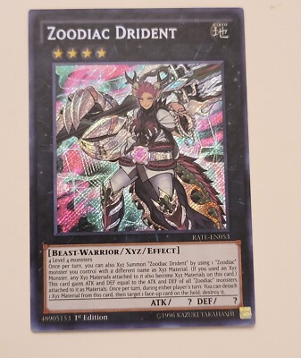 Zoodiac Drident RATE-EN053 Raging Tempest-1st Edition 1st Edition