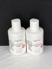 2 Pack Camille Rose ROSE Cleansing Milk with Flaxseed 8 Oz Each