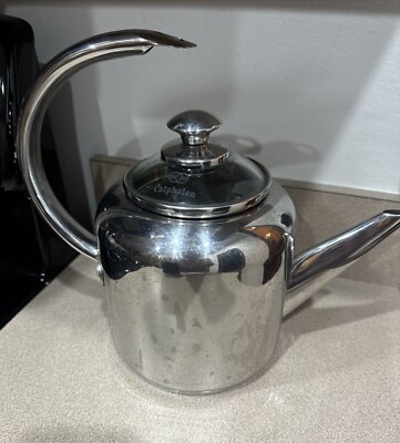 Calphalon Tea Kettle with Glass Lid 4302~ 2 QT Stainless Steel Pot