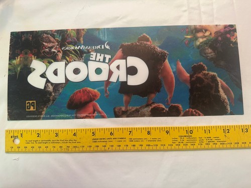 cinema mylar 13” X 5” The Croods Dreamworks - Foto 4 di 4
