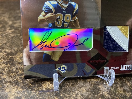 2004 Leaf Limited Phenoms 111/150 Steven Jackson #231 RPA 3 Color RC Auto - Picture 5 of 8