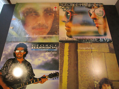 4 George Harrison LP lot,S/T, cloud nine,Somewhere England,Thirty Three & 1/3