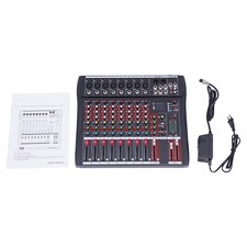 8 Kanal Audio Mixer,Mischpult Mit USB Dj f??r Karaoke Digital Audio Mixer DHL DE