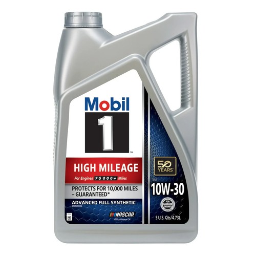 Mobil 1 High Mileage Full Synthetic Motor Oil 10W30, 5 Quart eBay