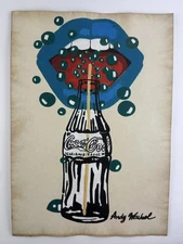 Andy Warhol COA Art Painting Original Drawing Vintage Paper Signed