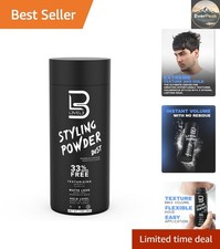 30g Level 3 Hair Styling Powder for Men - Oil-Free with Boosted Volume  Texture