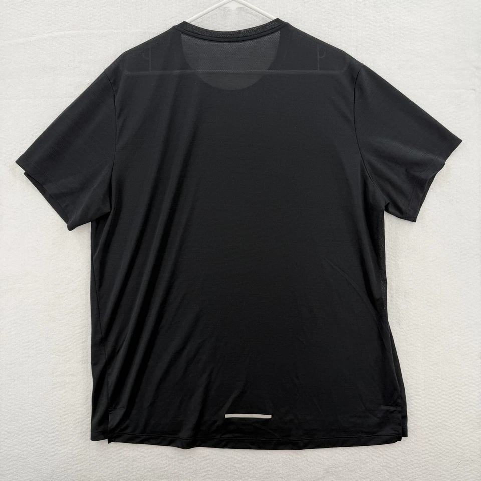 Nike Running Shirt Mens XL Black Dri-FIT Reflective Athletic Workout Training - Image 2 of 4