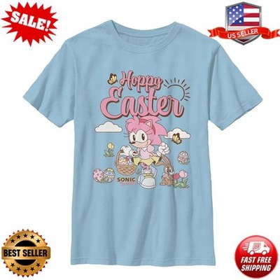 Sonic the Hedgehog Happy Easter Amy Rose T Shirt S-5XL