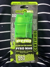 Splat-R-Ball Glow in the Dark Pyro Mag 550 Round Capacity - BRAND NEW UNOPENED