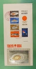 DR WHO 1964 JAPAN FDC OLYMPICS S/S METAL CACHET R35525