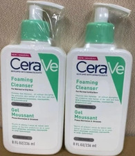 2X CeraVe Foaming Cleanser Daily Face & Body Wash 236ml New Sealed