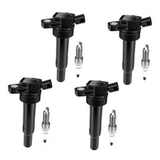 Compatible with Hyundai UF651 Ignition Coils  9723 Iridium Spark Plugs black
