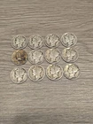 12 Mercury Silver Dimes 90% US Coin Lot 1934-1945 Winged Liberty Head Estate