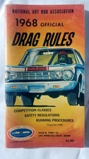 1968 NHRA Official Drag Rules NOS National Hot Rod Association drag racing