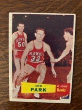 (1)1957-58 Topps Basketball Card - Med Park #45 (SP) EX