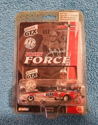 2002 John Force Castrol GTX 11X Champion Ford Mustang Funny Car ACTION 1:64