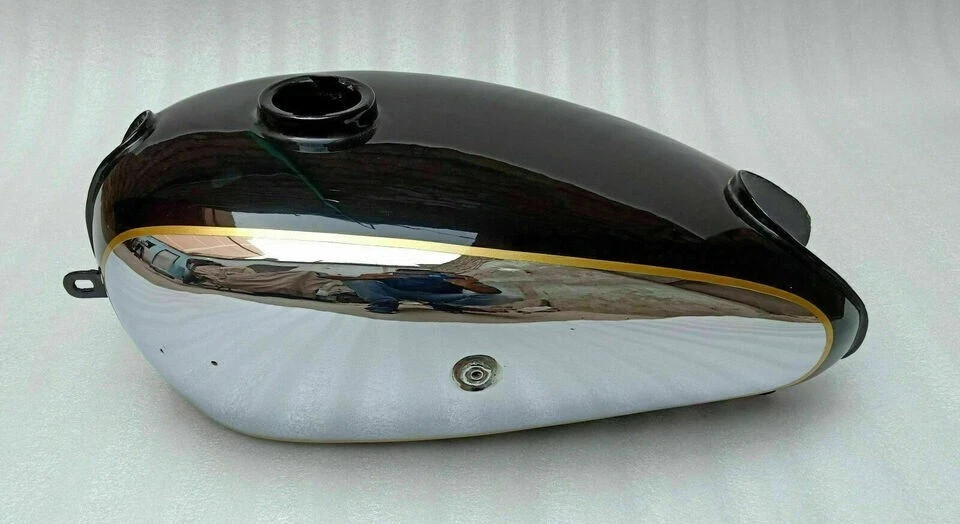 Horex Regina Chrome And Black Painted Steel Gas Fuel Petrol Tank | Fit For