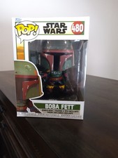 Boba Fett Metallic #480 The Book of Boba Fett Funko Pop box and figure