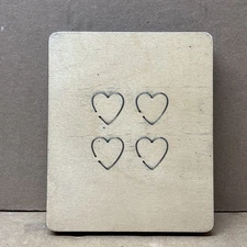 1 Ellison AccuCut Die 6" x 5", Tiny Hearts
