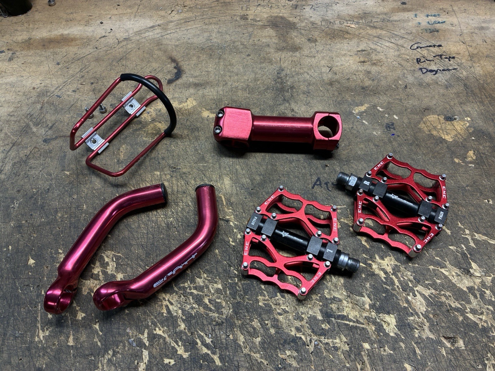 Red Anodized Mountain Bike Parts Nashbar Quentin Rockbros Sc