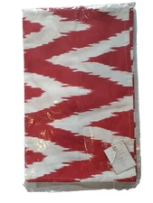 Table Runner Design Inspiration Bali Chevron Red White Zig Zag 16 x 72 NW Tags
