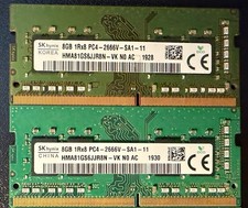 SK hynix 16GB 2x8GB 1Rx8 PC4-2666V-SA1-11 SO-DIMM 260-Pin RAM HMA81GS6JJR8N-VK