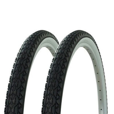 Fenix Cycles 1 Pair of Wanda Diamond Tread Tire White Wall 26 x 2.125, for Be...