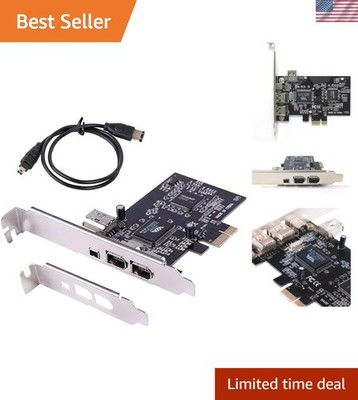Classic PCIe Firewire Card - Compact 4-Port Adapter for Multimedia Professionals