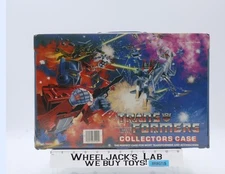 Vinyl Collectors Case W/Tray 1984 Tara Toy Corp. G1 Transformers Vintage