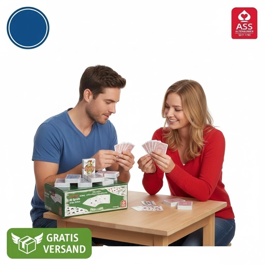 ASS Altenburger Spielkarten Rommé, Canasta und Bridge 2 x 55 Blatt im